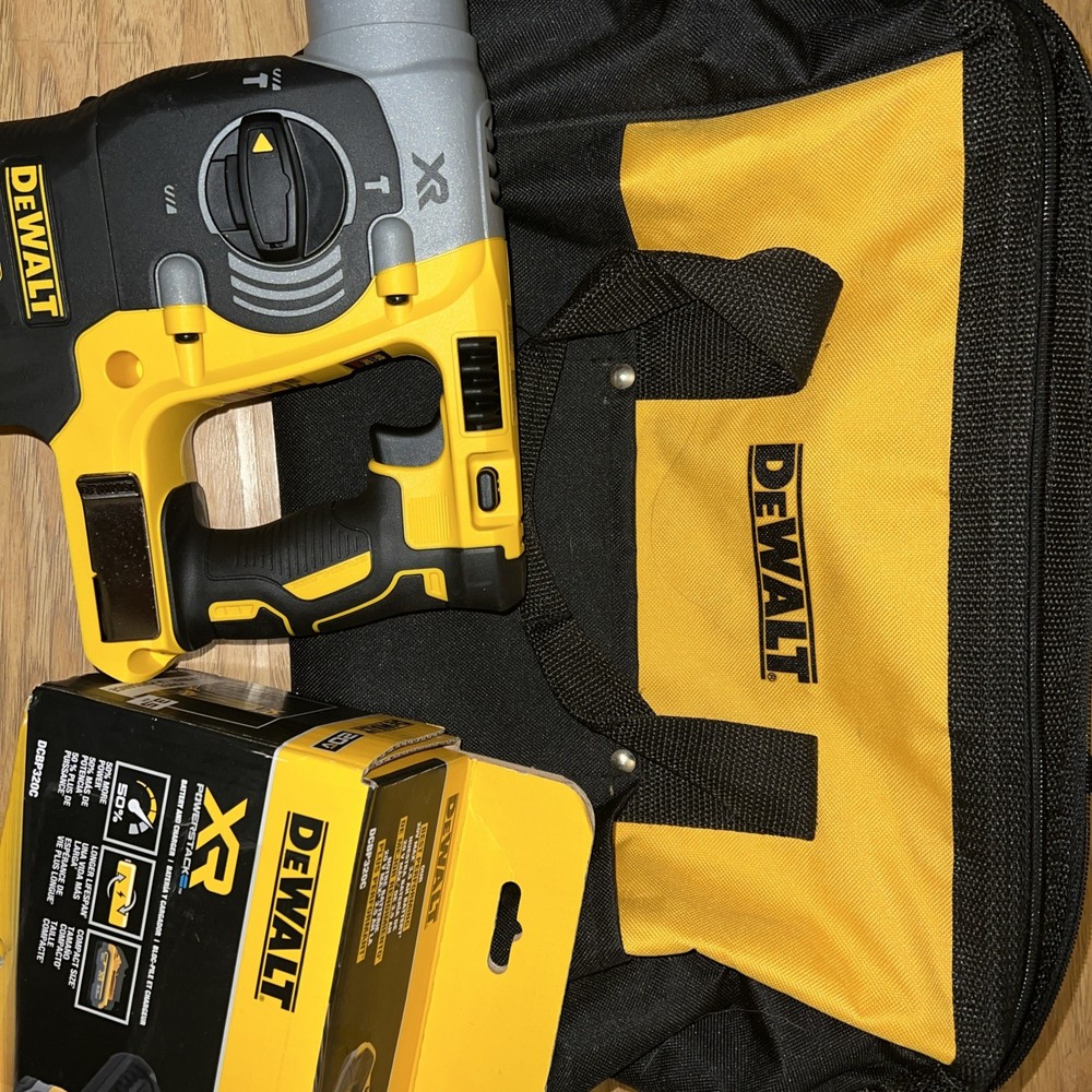 DEWALT DCH273 20V Max Brushless SDS Rotary Hammer with PowerStack Battery/chrgr