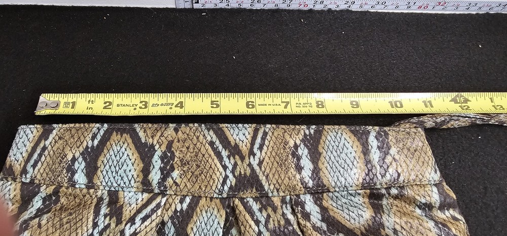 EBISU Snakeskin Pattern Wristlet