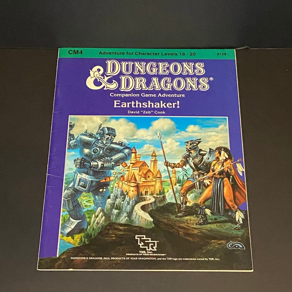 D&D Dungeons & Dragons - Module CM4 - Earthshaker! - 1985 - TSR 9128 - VF