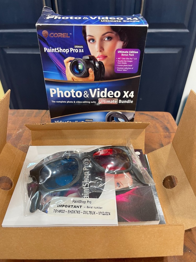 Corel PaintShop Photo + VisualStudio Video Pro X4 Ultimate Software ~NEW~