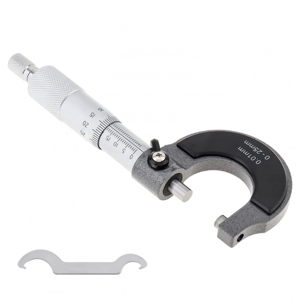 0-25MM MICROMETER OUTSIDE METRIC MICROMETER 0.01MM GRADUATIONS RDGTOOLS
