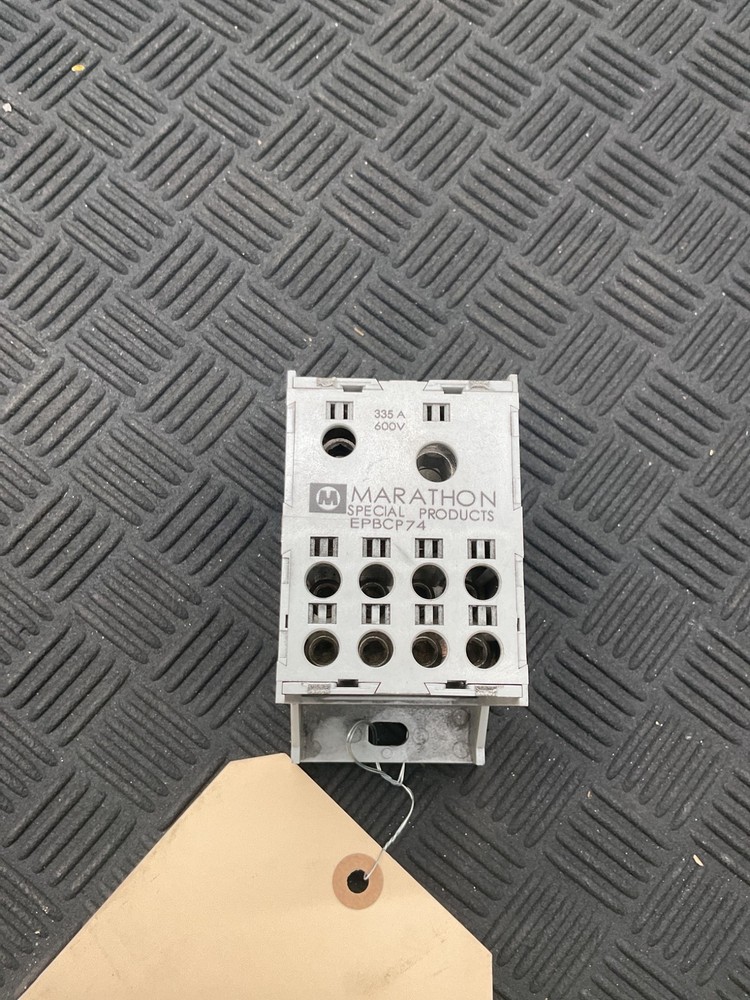 MARATHON EPBCP74 Power Distribution Block 335A 600V USED