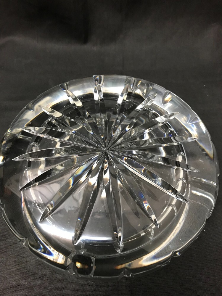 lead crystal cigar ashtray