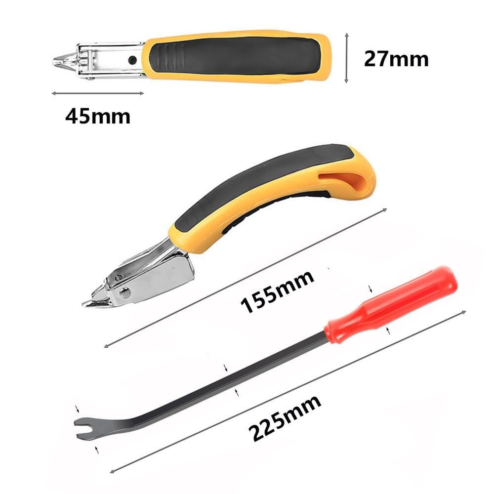 Upholstery and Construction Staple Remover Tools Set Including Cutting Plier,...