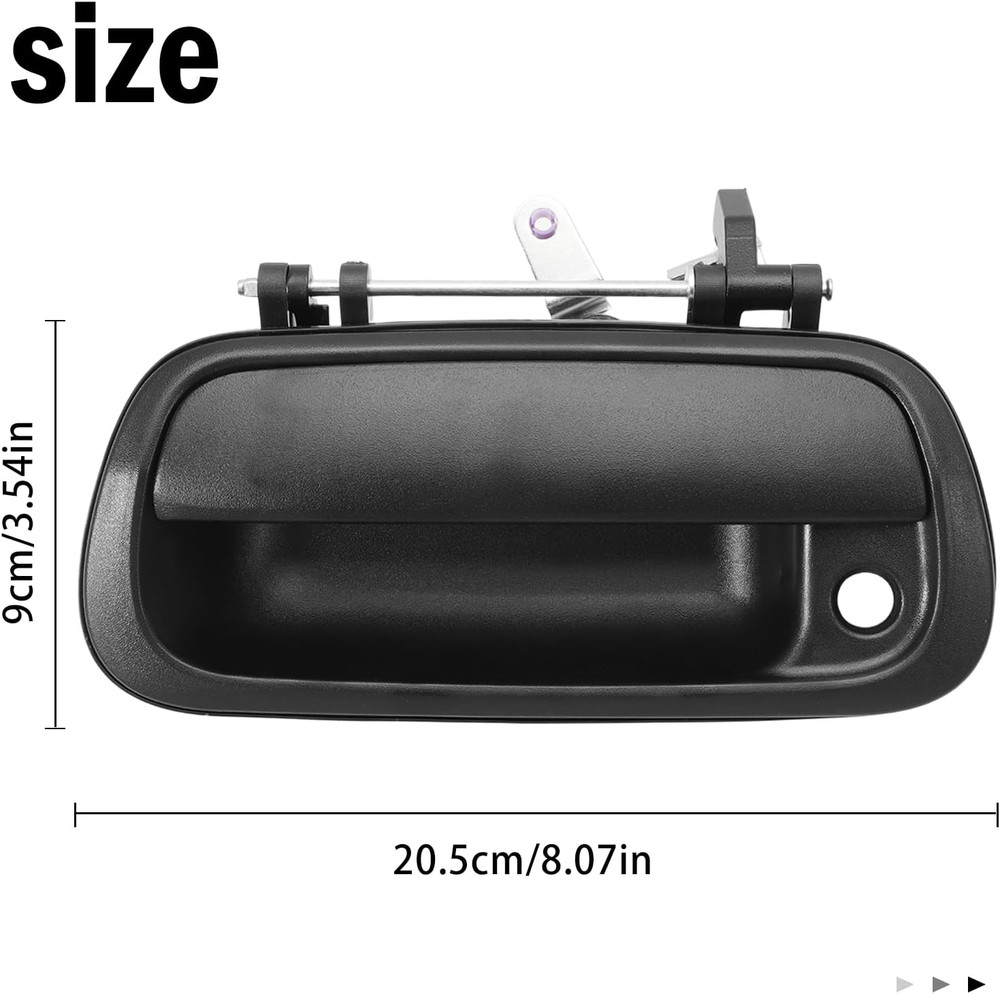 2000-06 Tundra Tailgate Handle Latch with Keyhole–Compatible Replacement