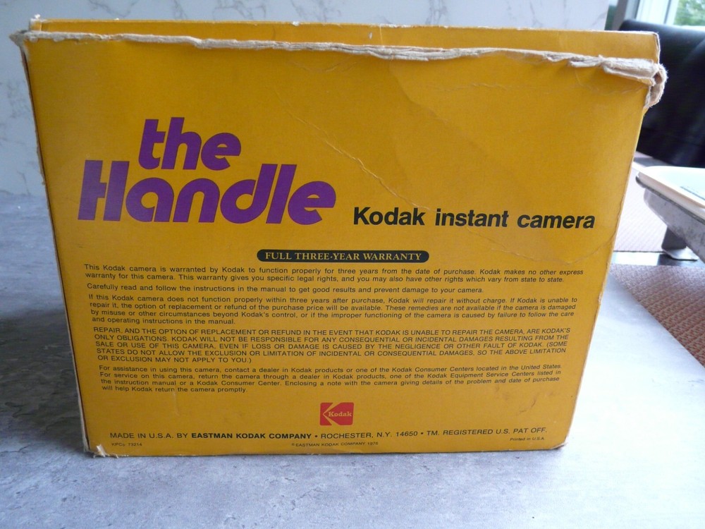 Vintage Kodak the Handle Camera in Original Box Untested