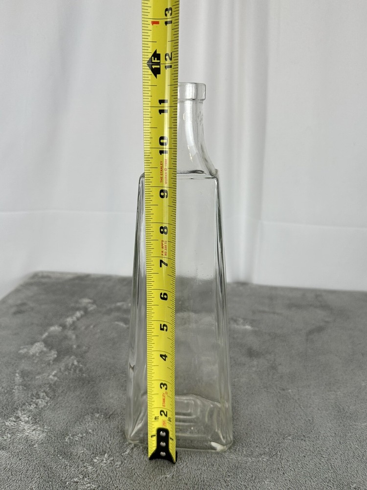 Tall Vintage Clear Bottle