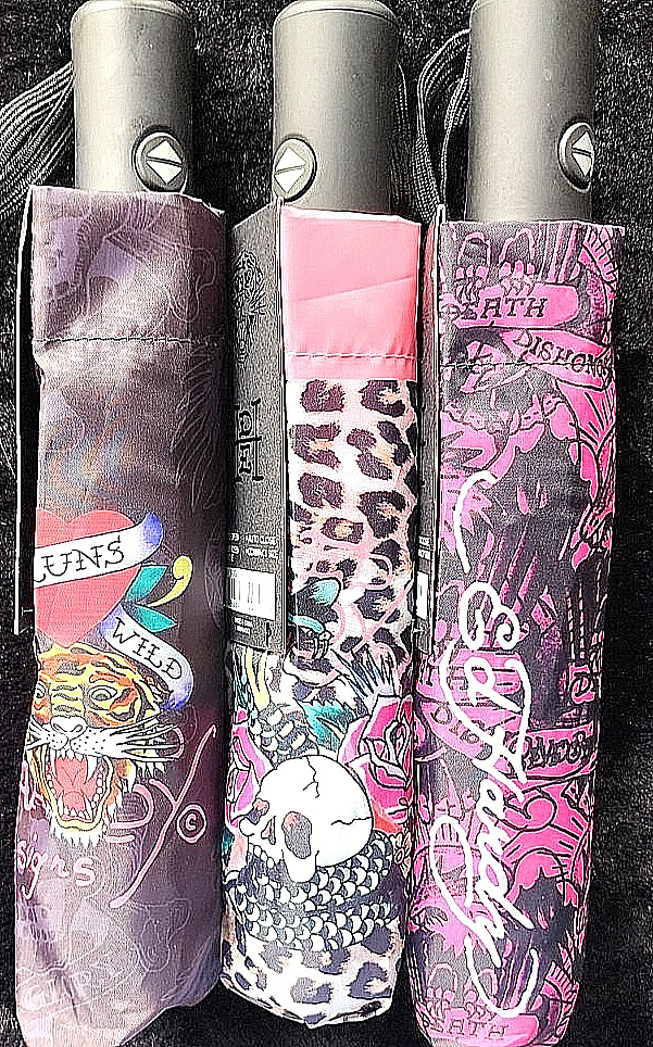 ED HARDY COMPACT UMBRELLAS