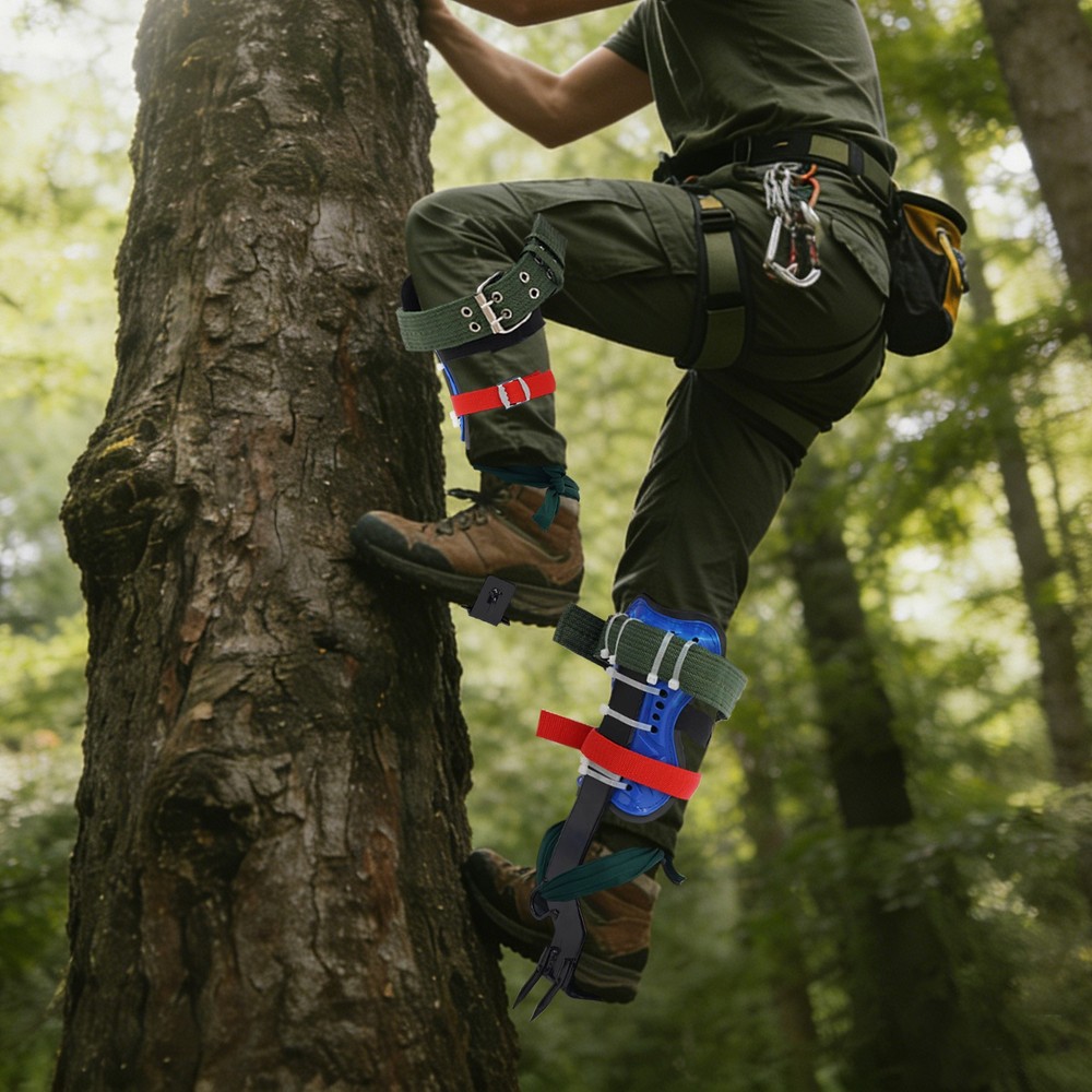 Adjust Tree/pole Climbing Spike Set Tree Climbing Tools W/ Rope Protective Belt