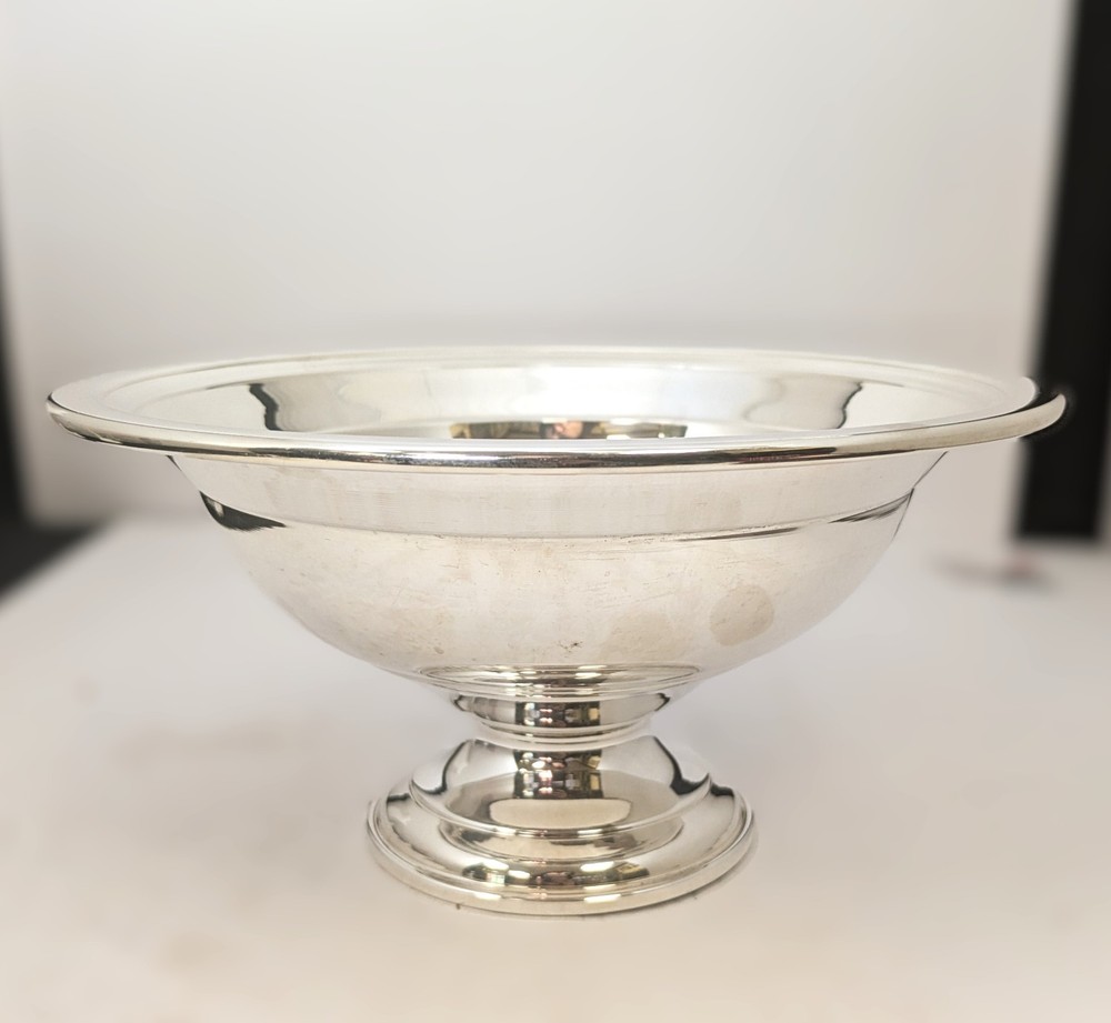 Sterling Silver Bowl, 9-1/4'' Diameter-4-3/4'' High