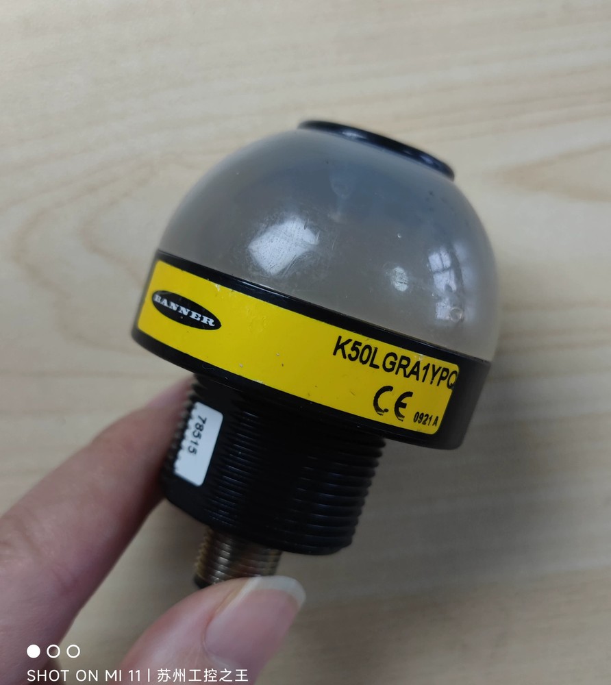 1Pcs Used BANNER sensor K50LGRA1YPQ