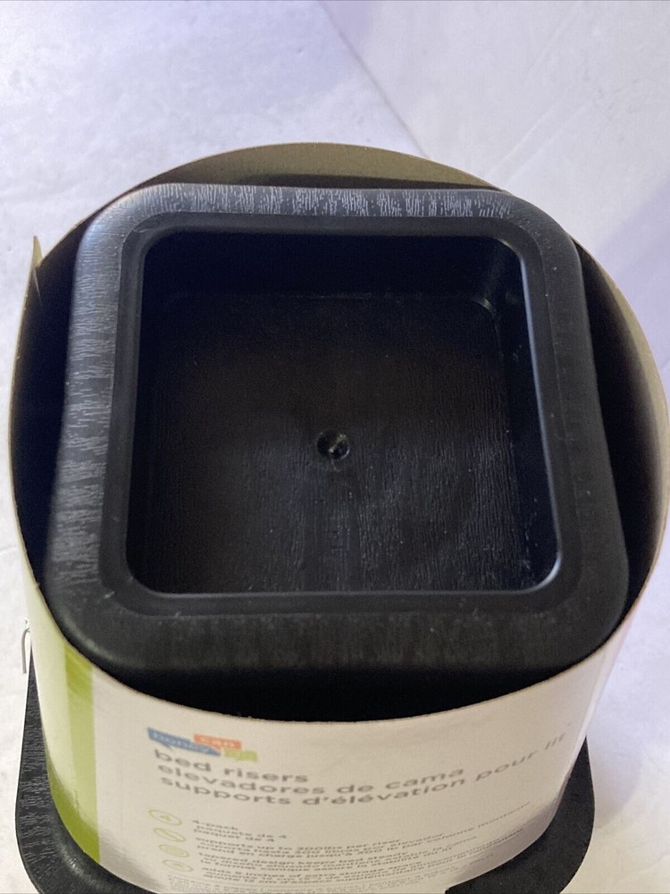 6" Square Bed Risers, Set of 4, STO-01136