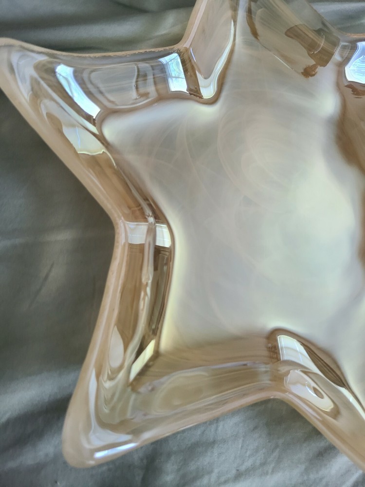 Glass Star Dish 12in