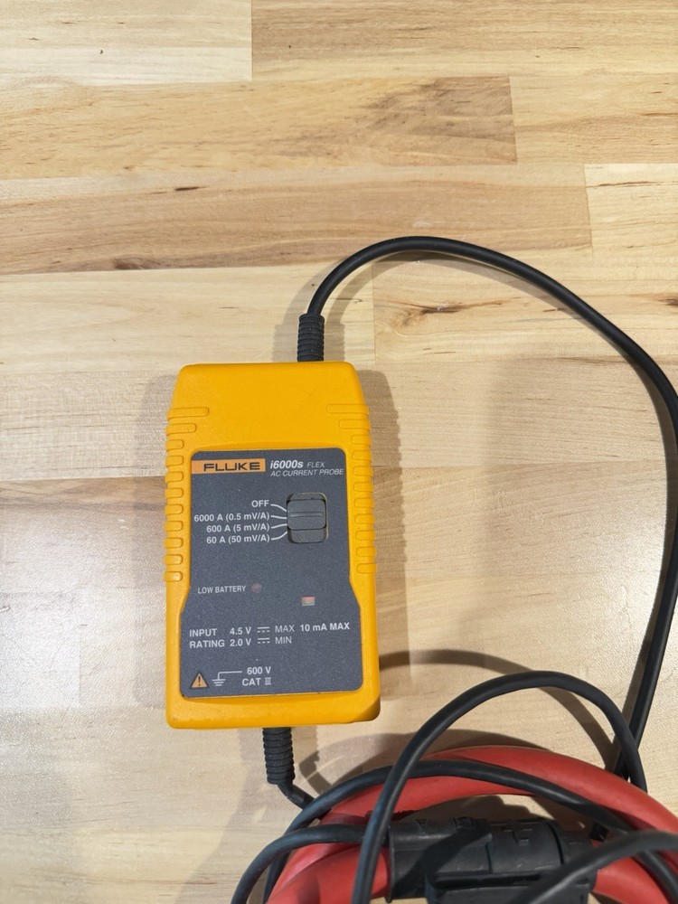 FLUKE i6000S FLEX AC CURRENT PROBE (TESTED) SHIPS FAST
