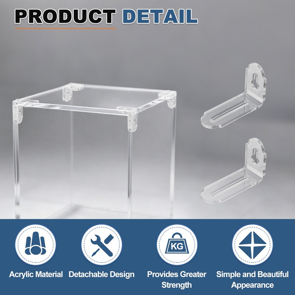 10 pieces for L-angle connector, acrylic holder