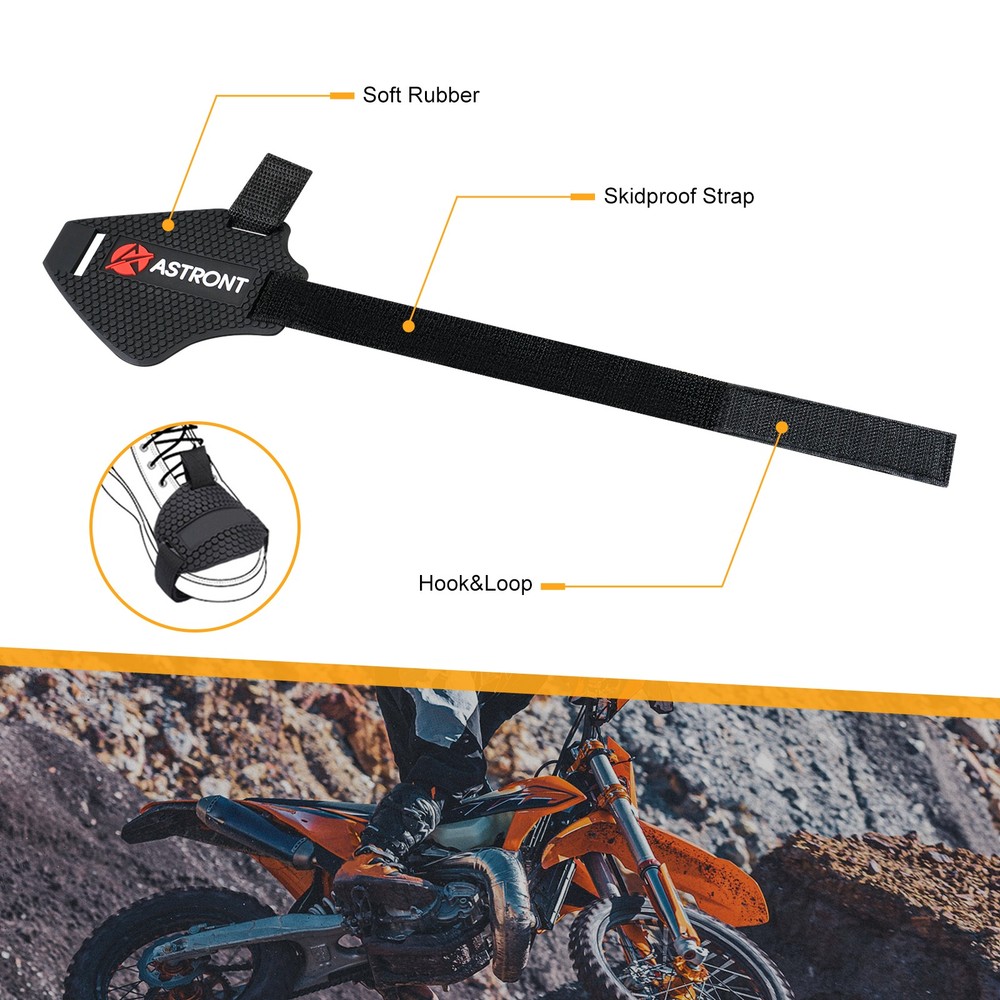 Motorcycle Gear Shifter Shoe Boot Guard Pad Cover Protector Adjustable Strap