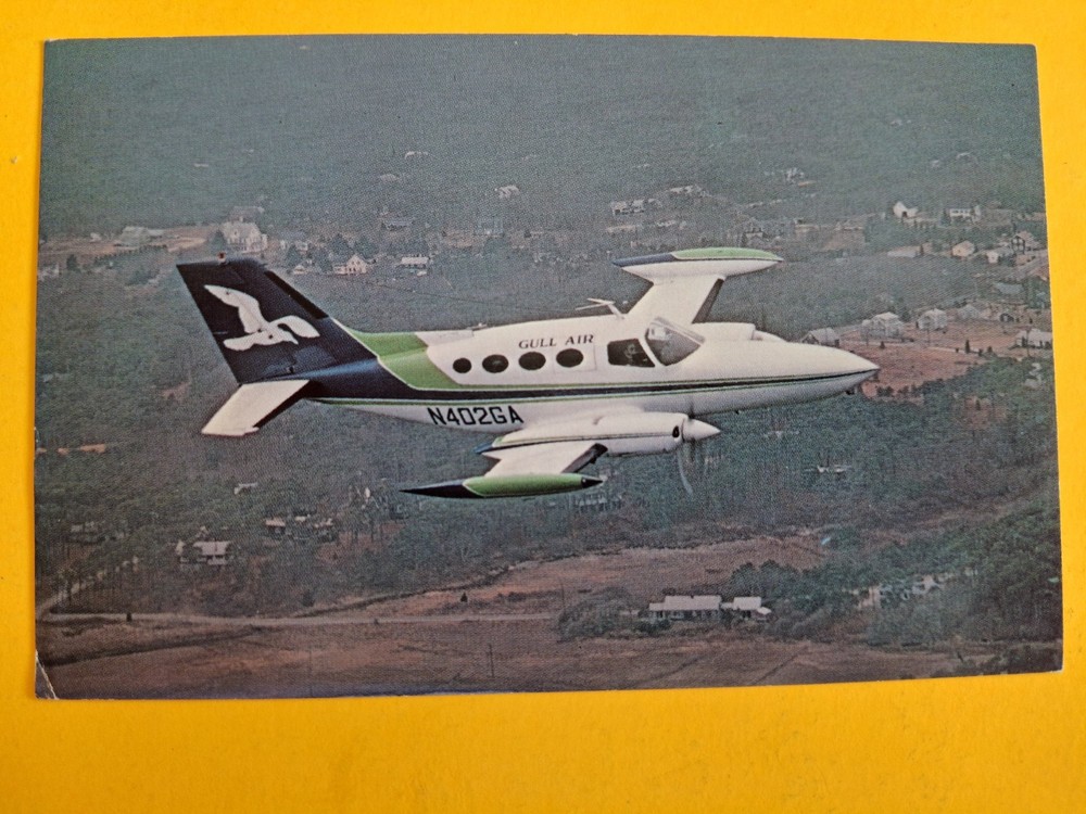 GULL AIR Postcard CESSNA 402