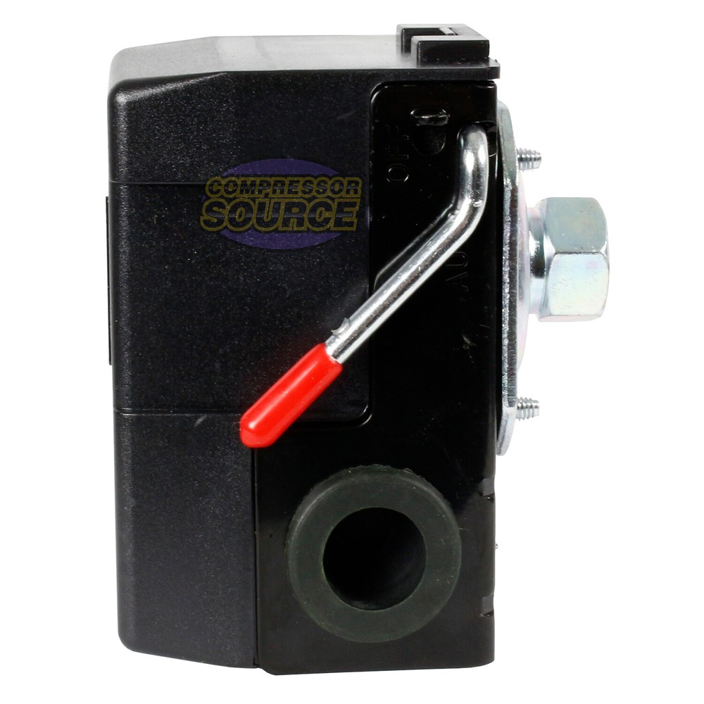 Single Port Air Compressor Pressure Switch Control Valve 95-125 PSI w/ Unloader