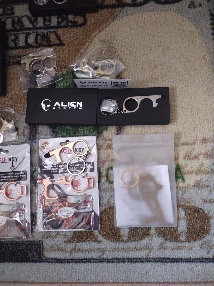 GermKey Brass Antimicrobial Tool Germ-Free