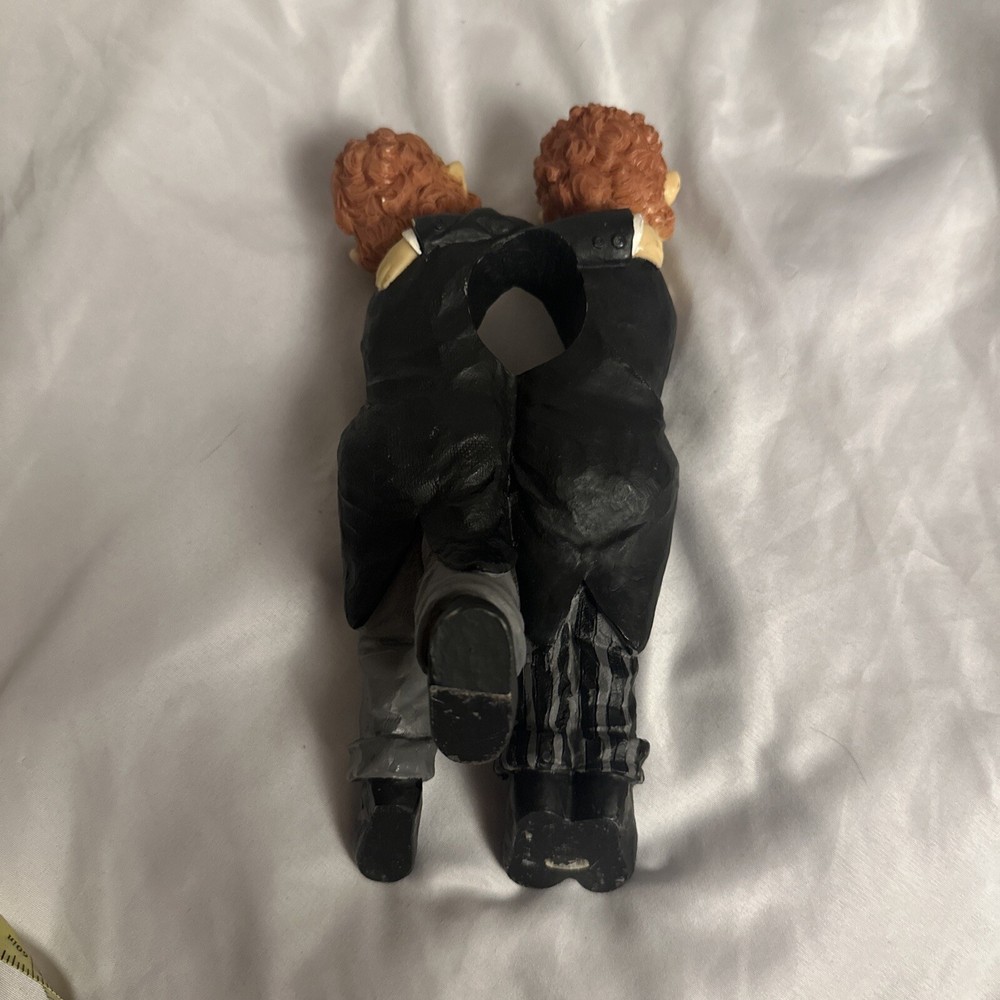 Comical Waiters Wine Bottle Holder Rack-'Whimsical' Red Haired Duo