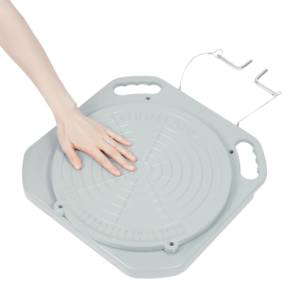 2pcs 3Ton Front End Wheel Alignment Turntable Plate 360° Rotating Plate Table