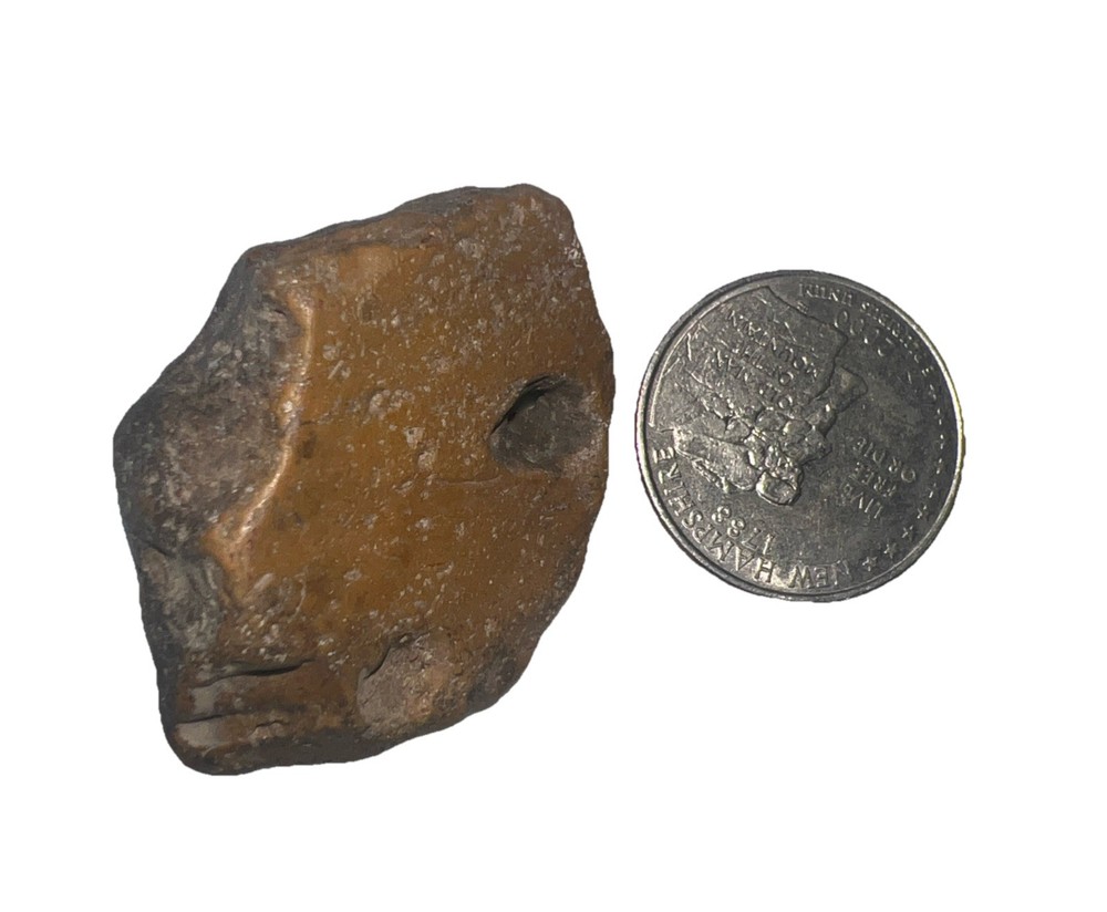 Natural hag stone .65 oz. Small