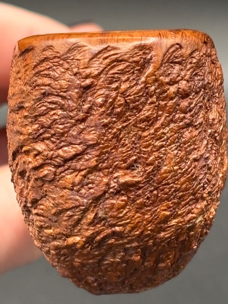 NDT Norm Triptow Rusticated Bent Billiard Artisan Estate Pipe