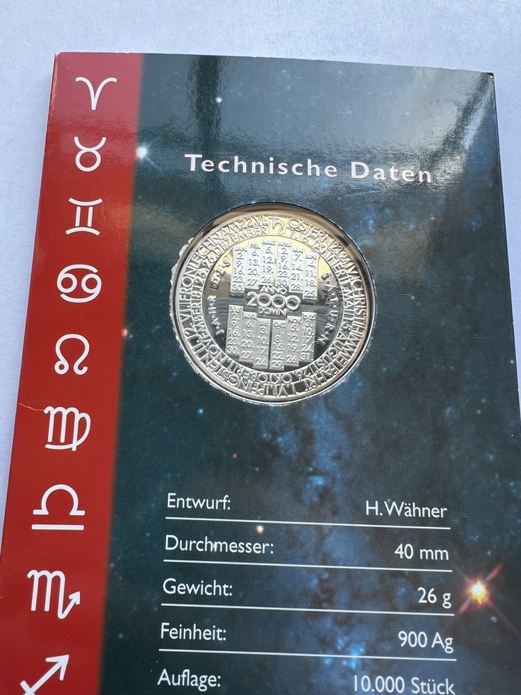 ÖSTERREICH KALENDERMEDAILLE 2000