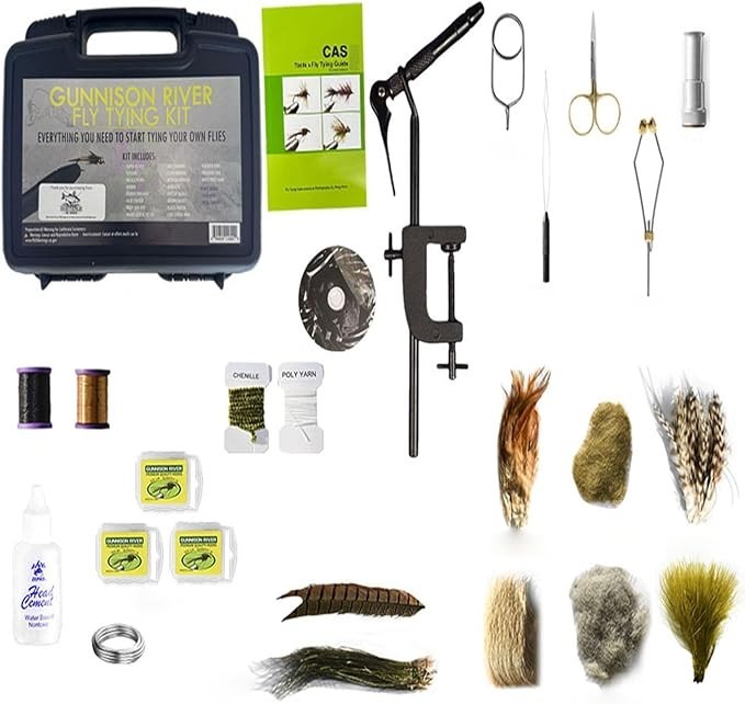 GUNNISION RIVER FLY TYING KIT COMPLETE KIT TO GET STARTED VISE TOOLS & MATERIALS