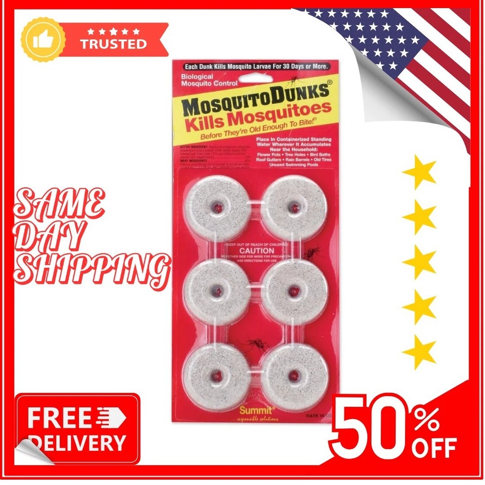 Summit solutins 110-12 Mosquito Dunks, 6-Pack FreeShipping - Fast Delivery