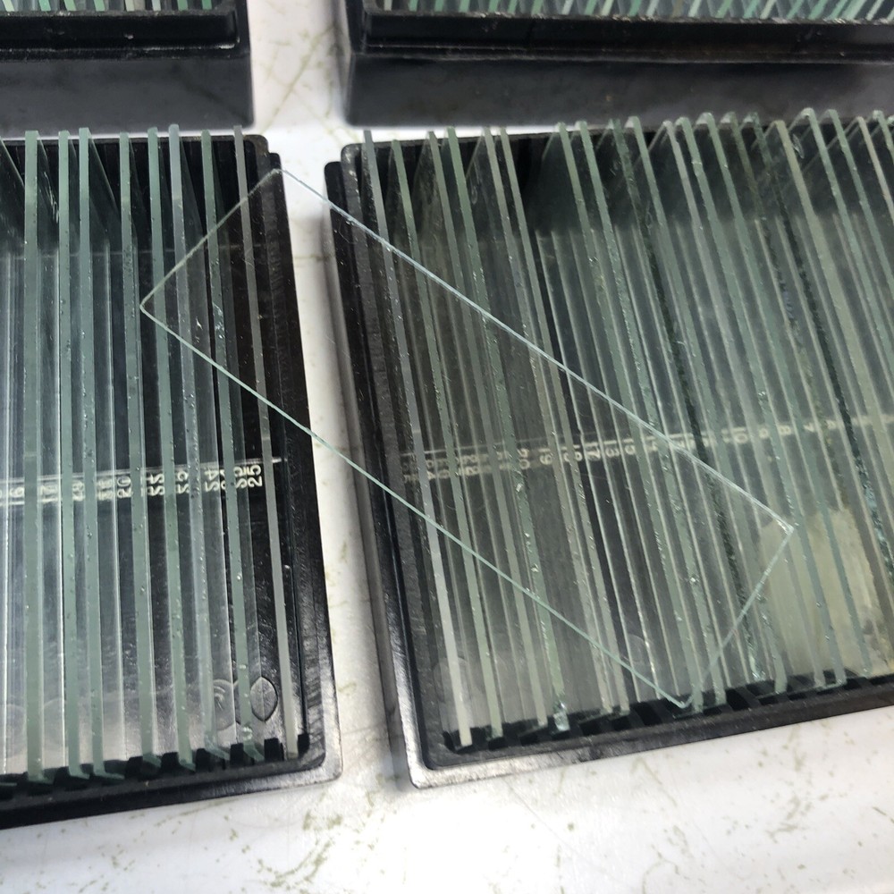 UNIQUE Vintage Adams Microscope Micro-Slides Boxes with 101 Specimen Slides