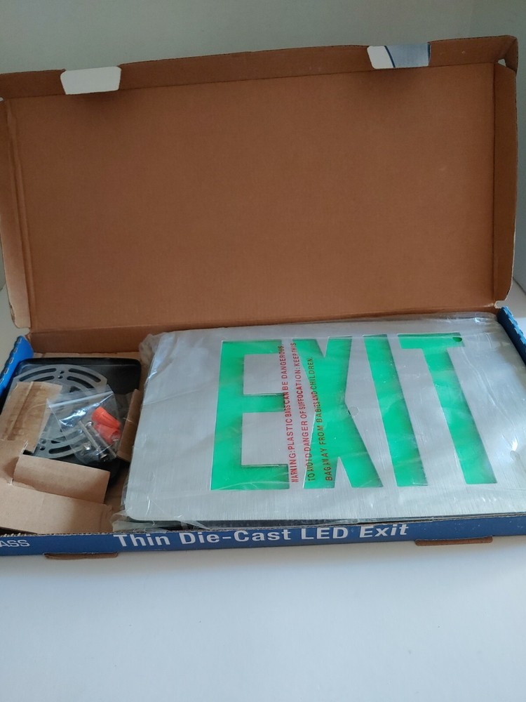 Hubbell Lighting CCESG Thin Die-Cast Led Exit Sign Compass