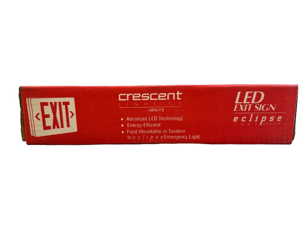 Crescent Lighting LED Exit Sign Eclipse 2001 Series