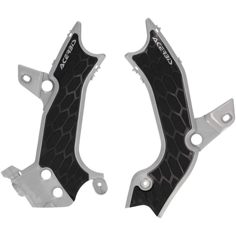 Acerbis X-Grip Frame Guards - Silver/Black - Frame