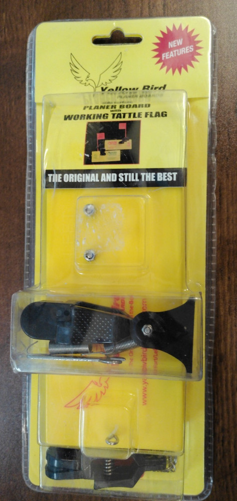 Planer Board with Working Tattle Flag