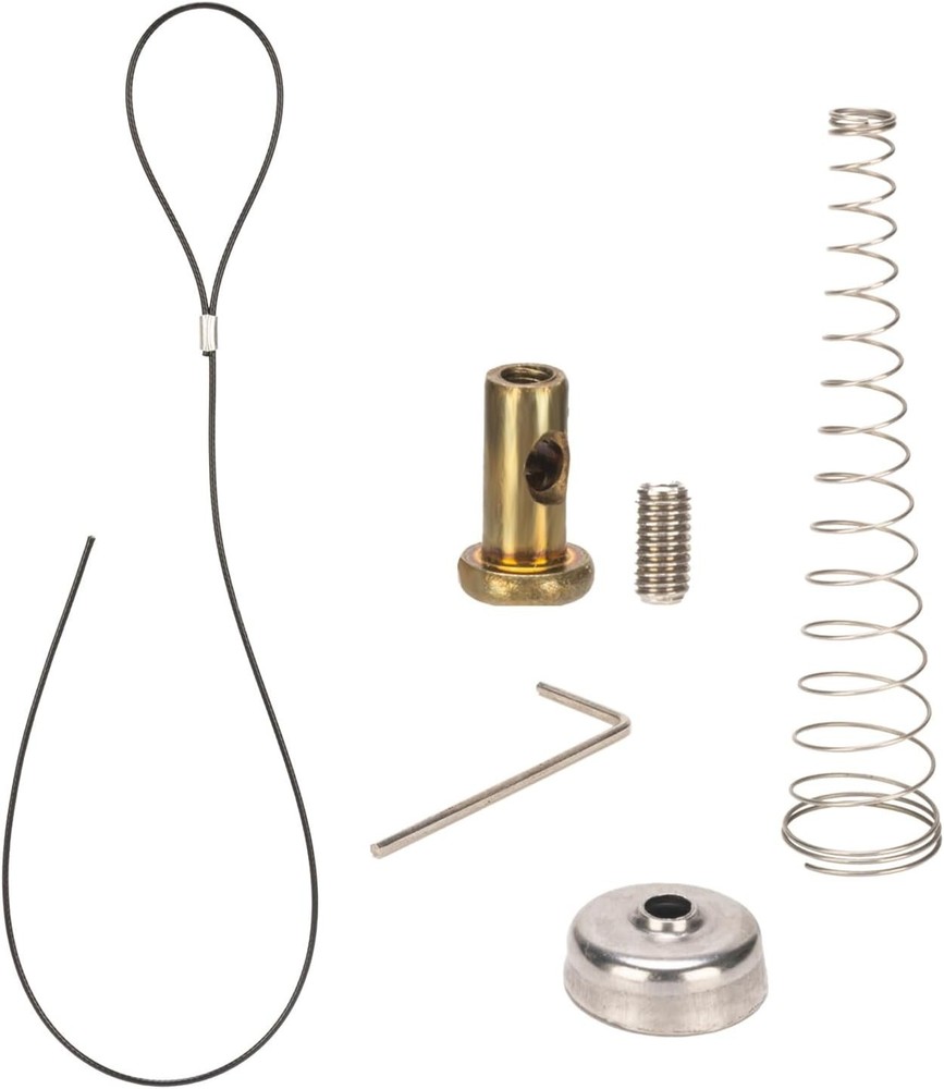 Gate Latch Cable Pull with Spring, Metal Gate Opener String Adjustable from 2...