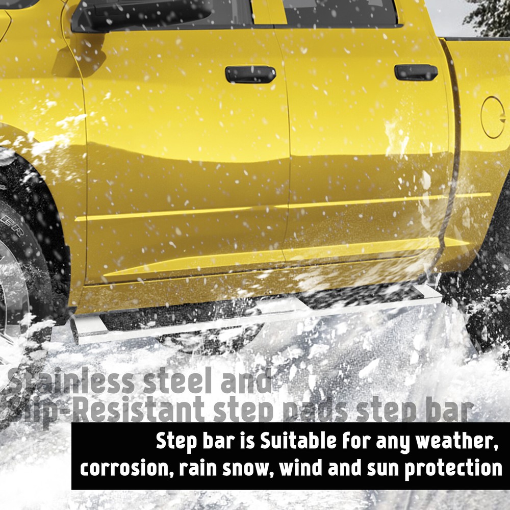 For 09-18 Dodge Ram 1500 Crew Cab 6Ft Running Board Side Step Bars