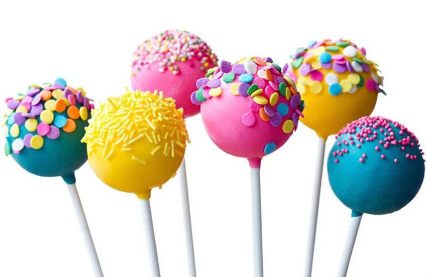 100Pcs Solid plastic Sucker Sticks For Lollipop Cake Candy Cookies Baking