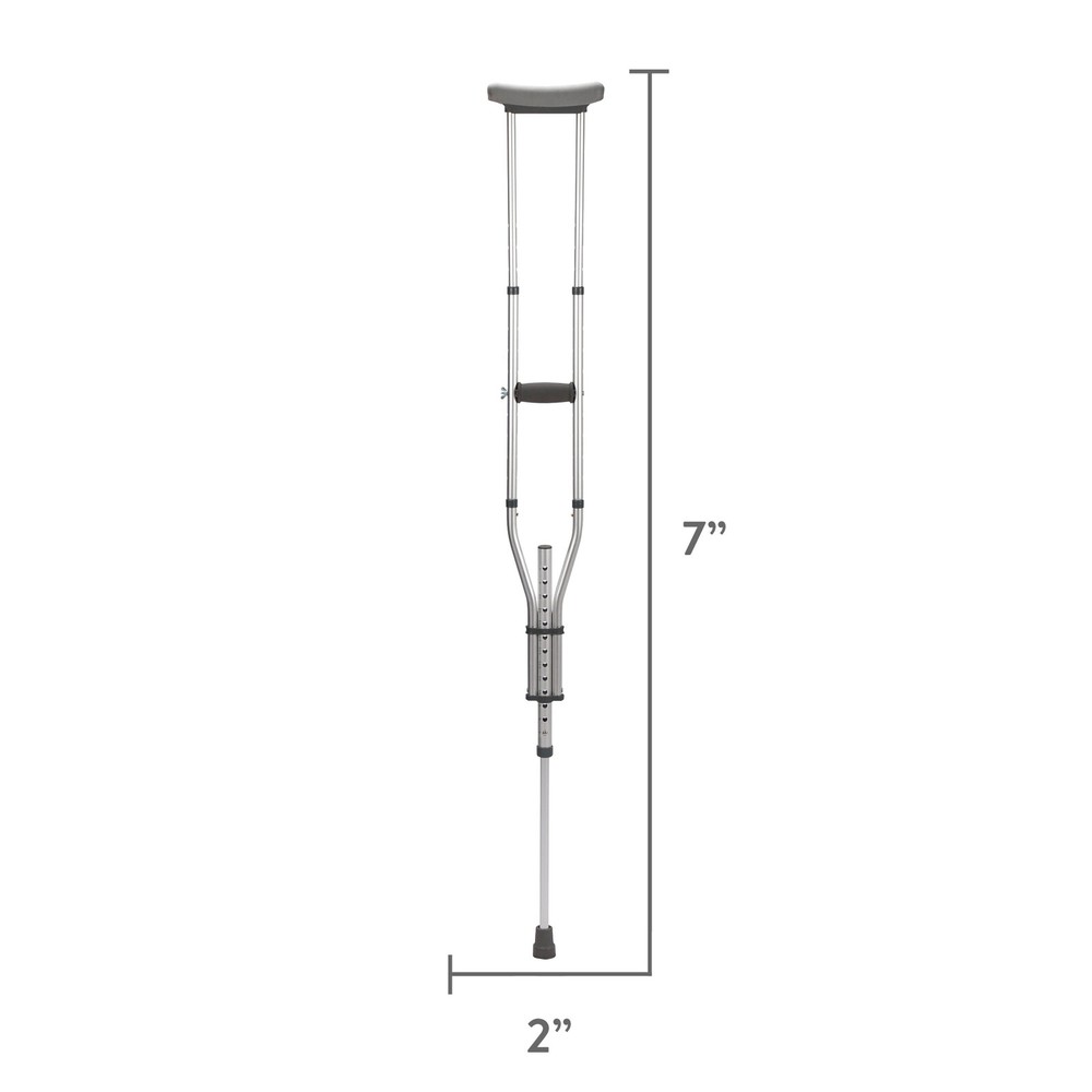 Universal Crutches Medical Walking Aid Stick Adjustable Adults Elderly