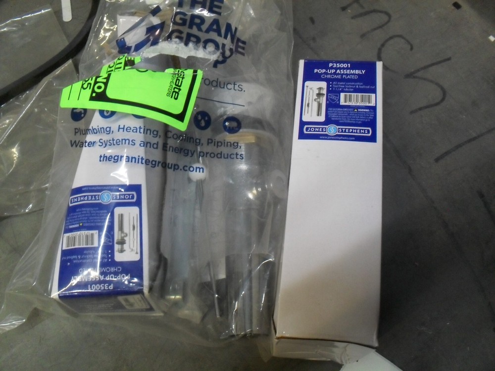 Jones Stephens P35001 Pop-Up Assembly Chrome x3