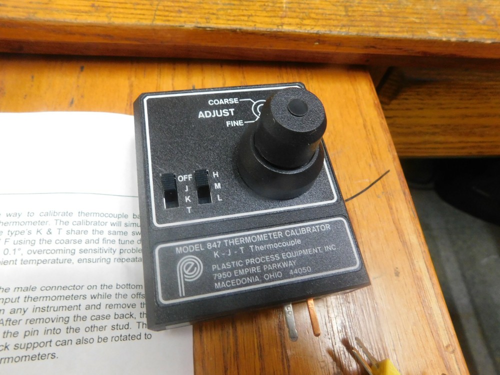 Plastic Process Equipment 847 Thermometer Calibrator