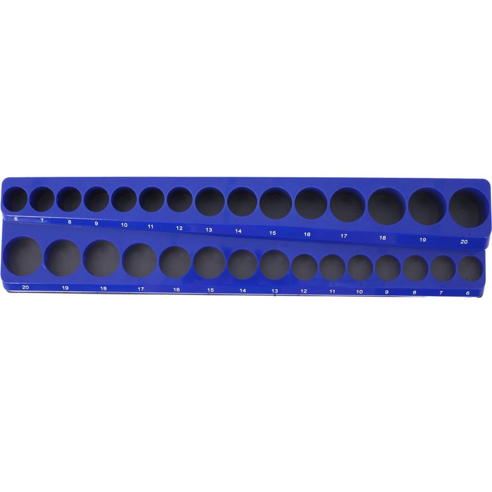 Magnetic Socket Organizer Set 75slot Socket Holder Set Includes 1/4", 3/8", 1/2"