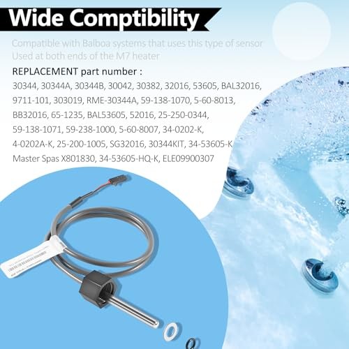 M7 Sensor Kit Temp/High Limit Replacement for Balboa 32016 30344 30042 30382