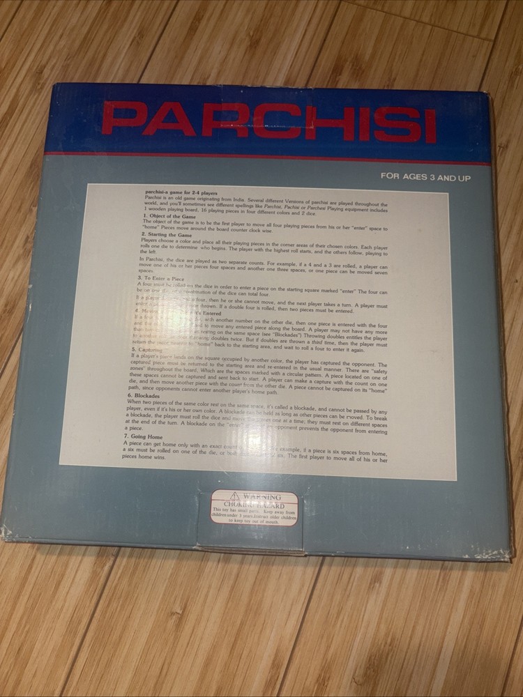 Vintage Parchisi Game Solid Wood Series