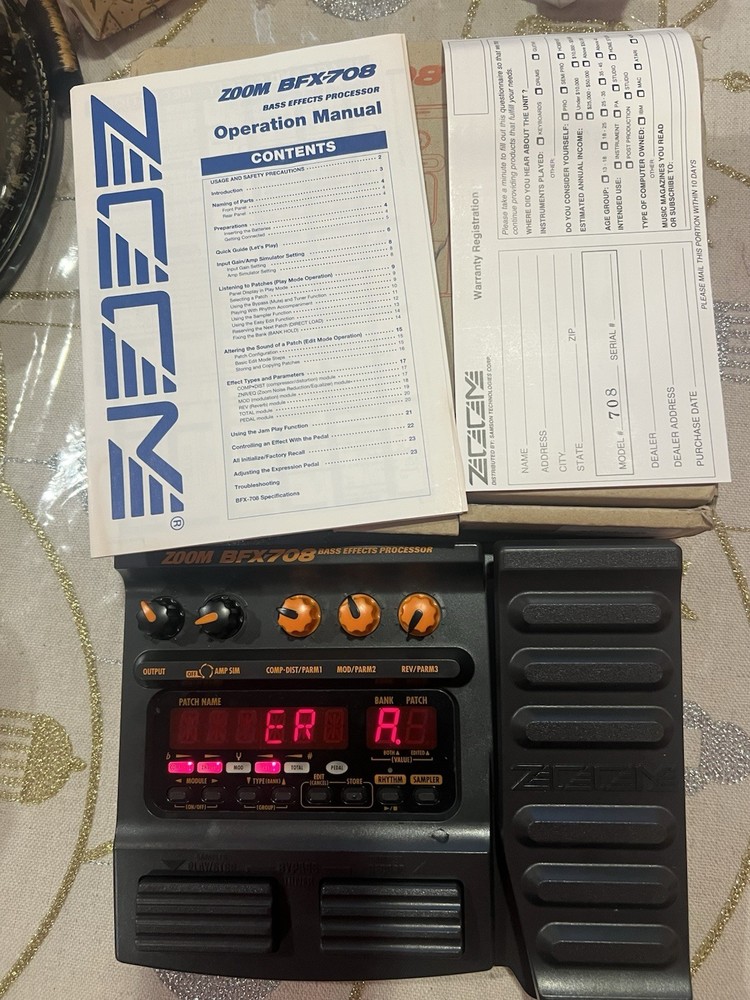 Zoom BFX-708 Bass Effects Processor