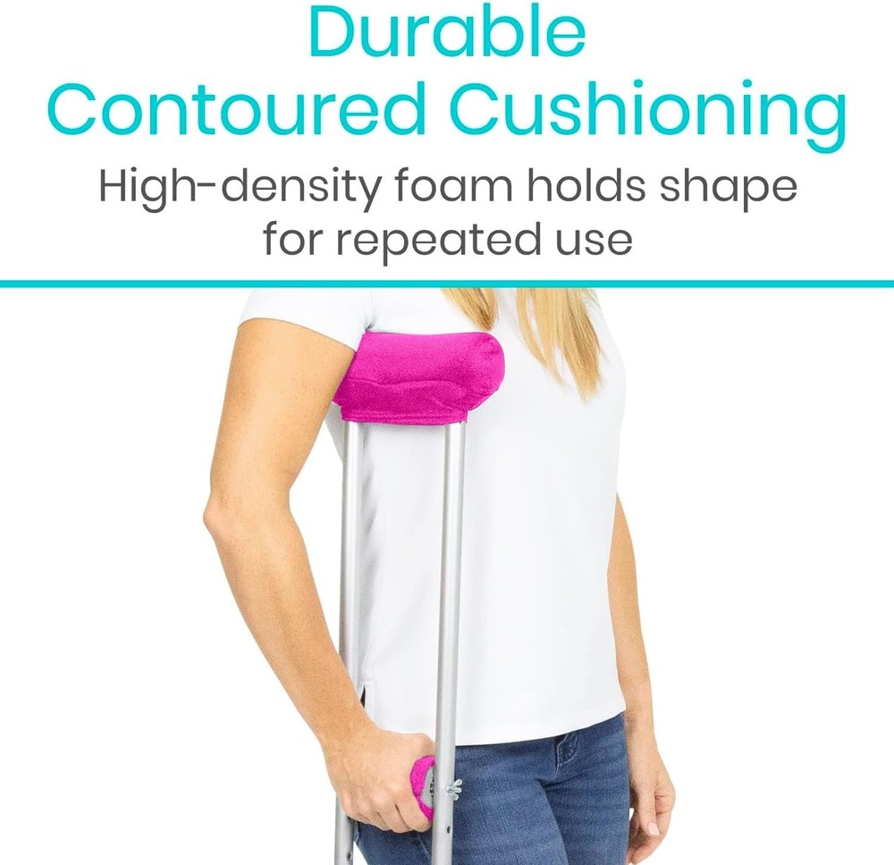 Crutch Pads & Hand Grips - Comfortable, Breathable, Machine Washable Padding ...