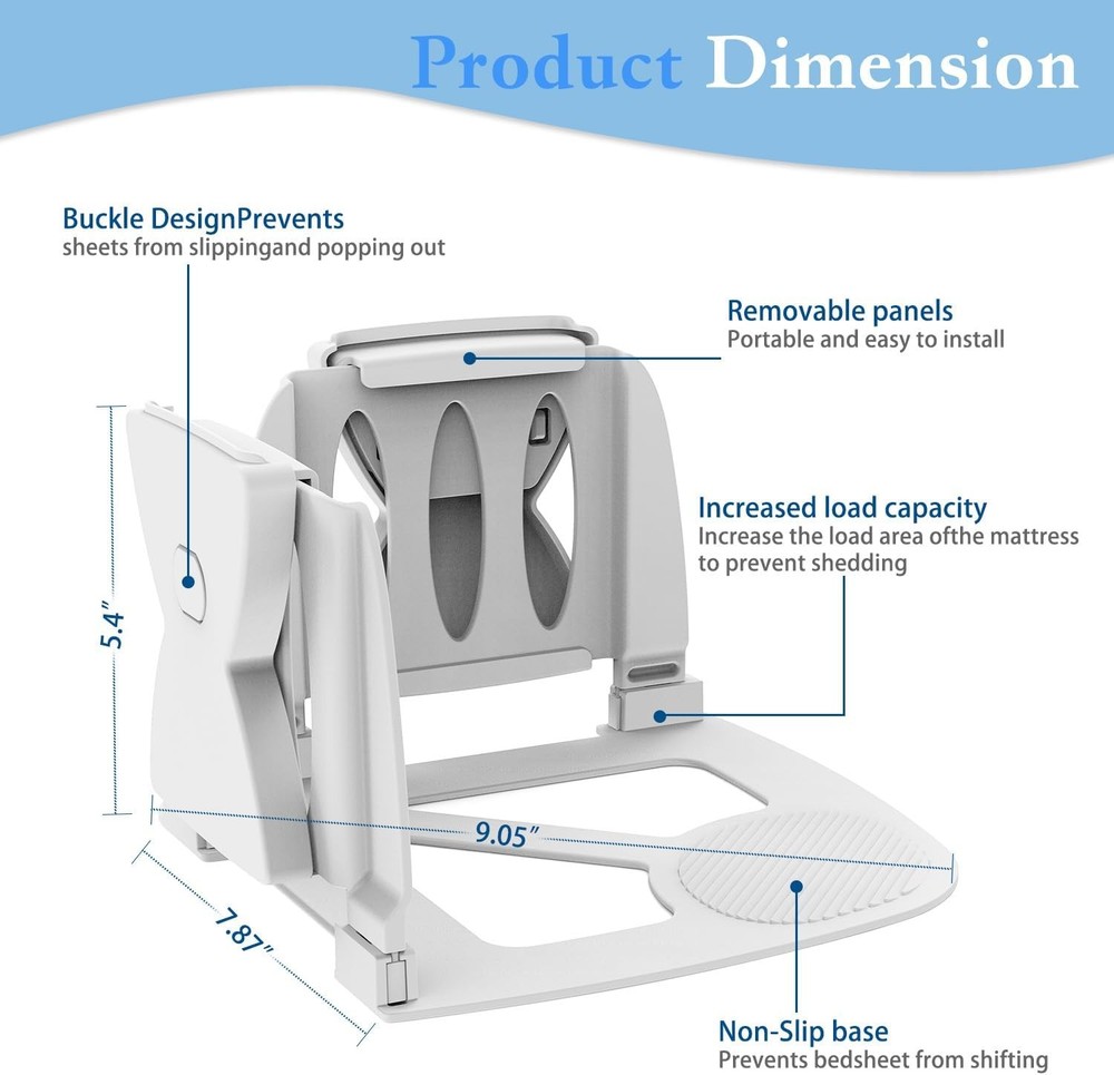 Lock Bed Sheet Holders Set of 4, Heavy Duty Fitted Sheet Locks Keep Sheets Fi...