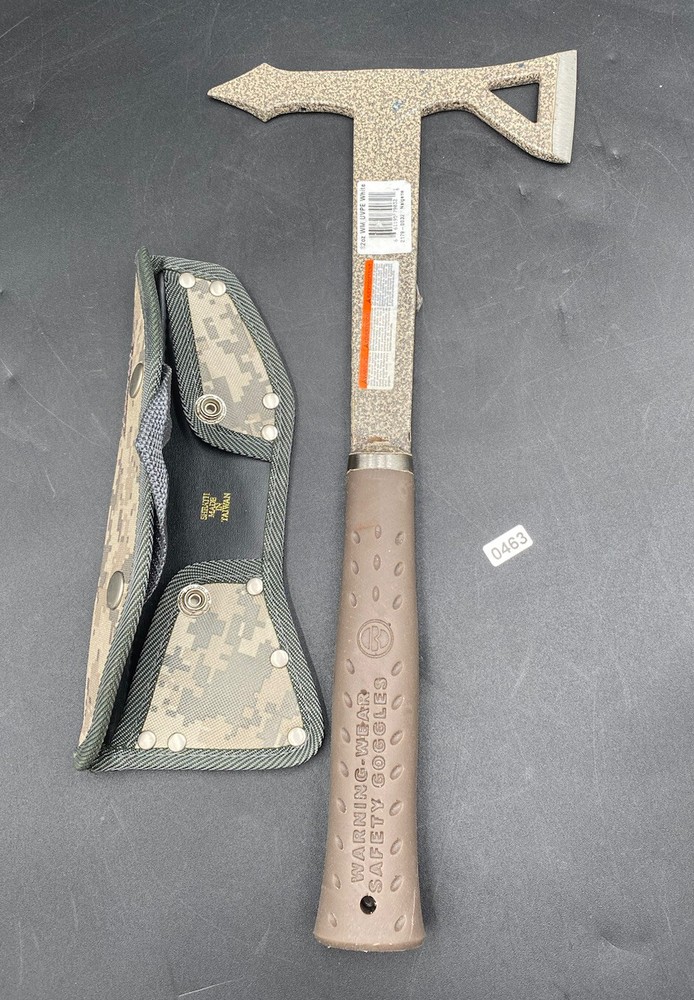 Estwing Creamy Eagle Double Bit Axe Leather Handle Usa with original cover