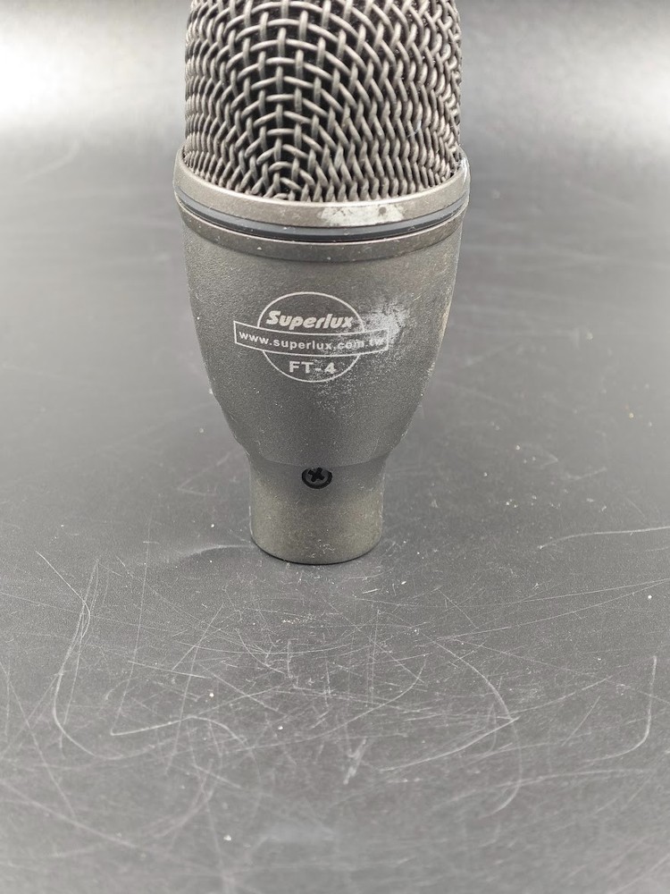 Superlux FT-4 Floor Tom Tom Microphone Black Used Working