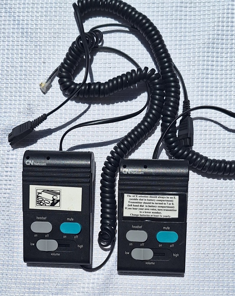 Two GN Netcom MPA II Multi Purpose Headset Amplifier Unit 4068011-C Untested